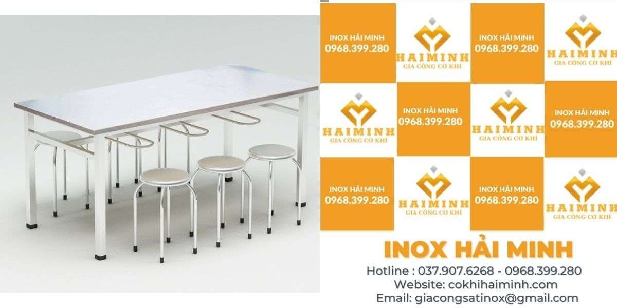 bàn ghế ăn inox