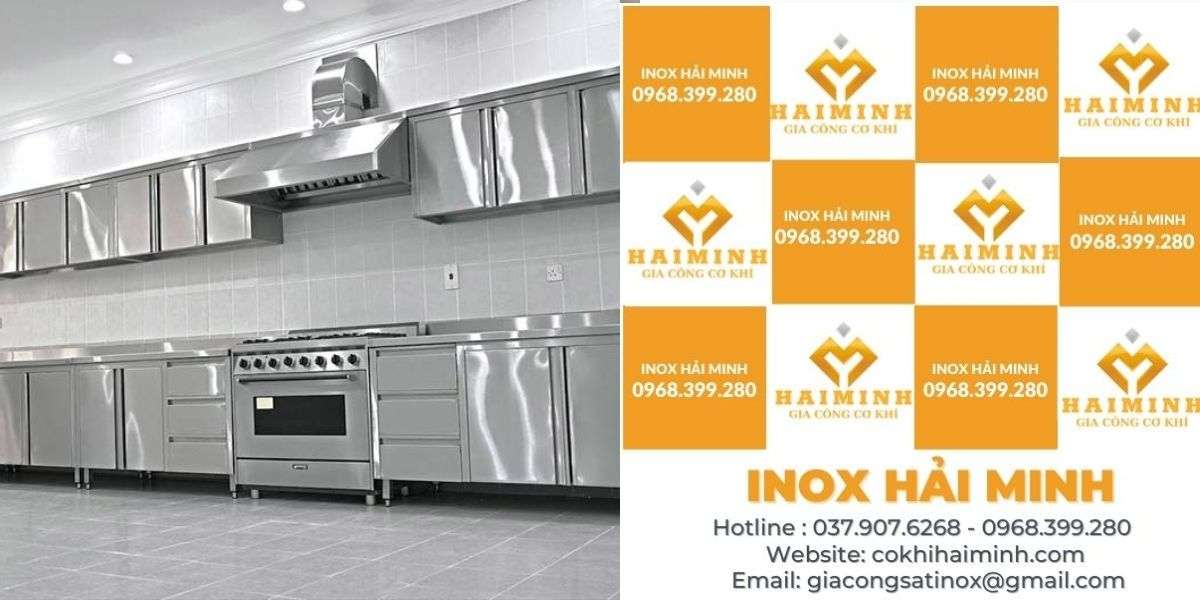 Báo giá gia công tủ bếp inox công nghiệp trọn gói