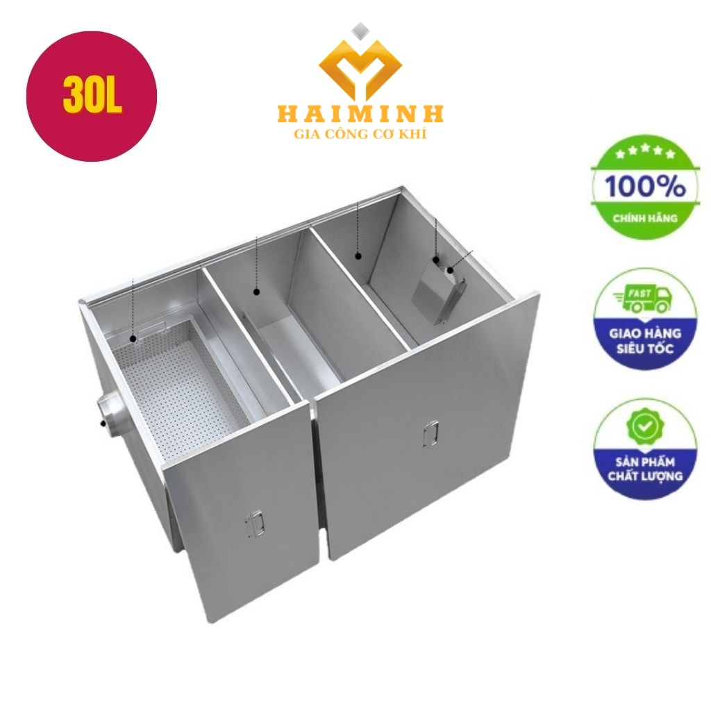 Bẫy mỡ inox 30l