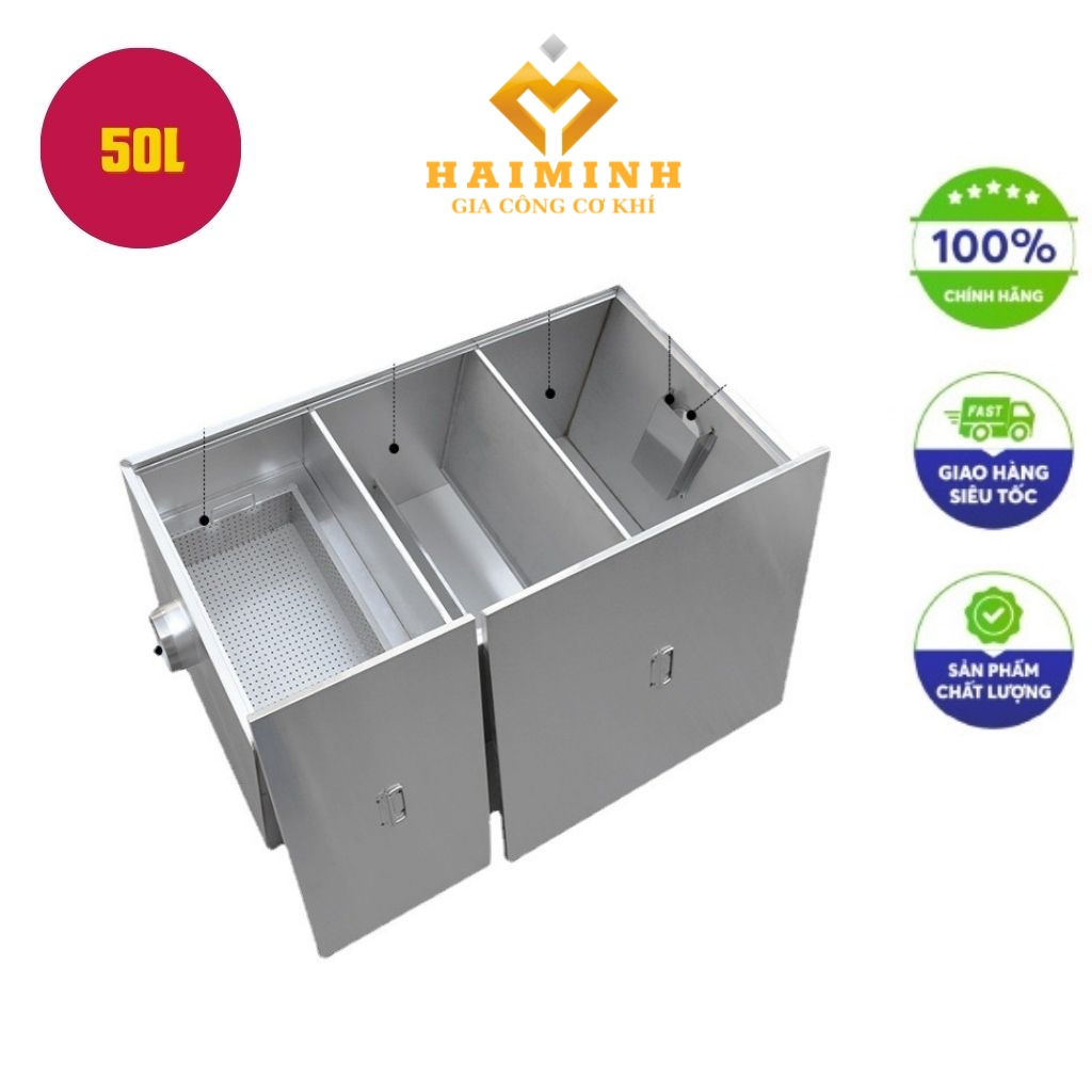 Bẫy mỡ inox 50l