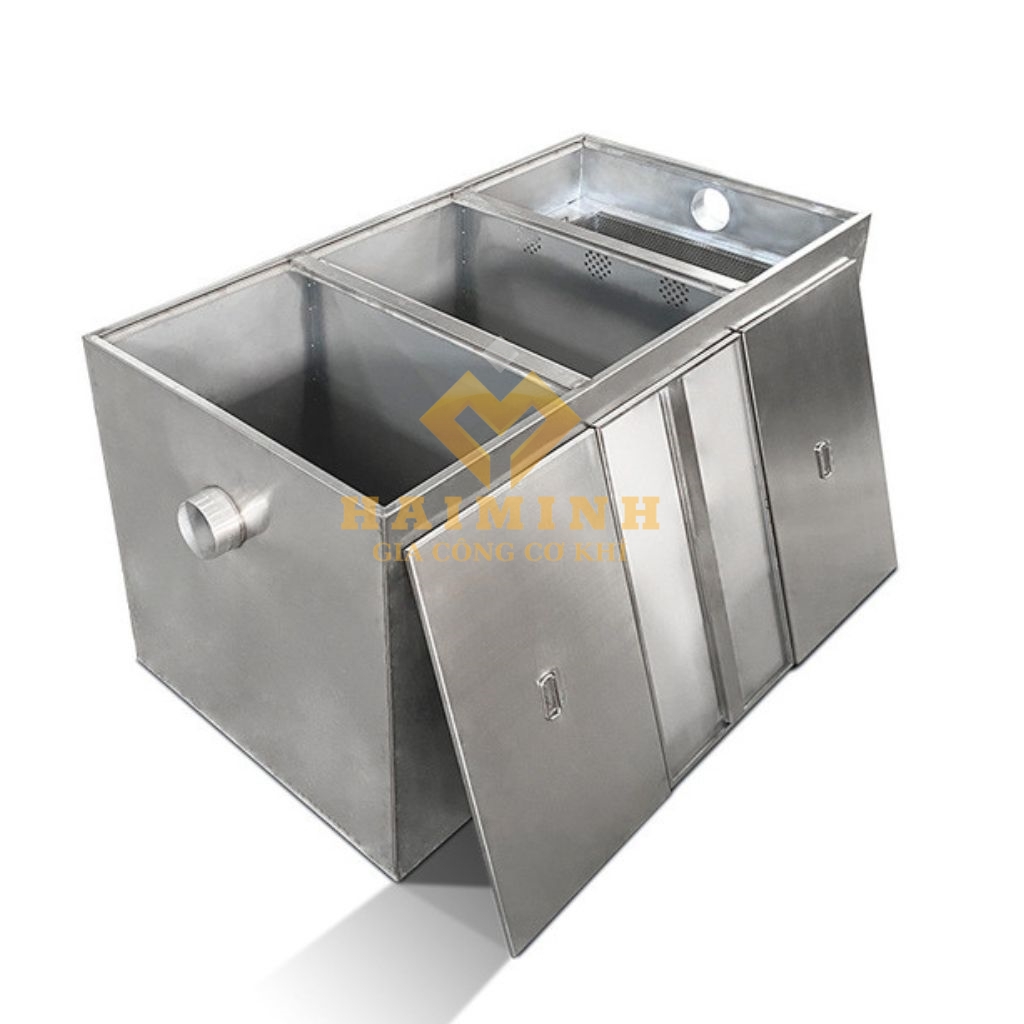 Bẫy mỡ inox 90l với 3 ngăn riêng biệt, dễ tháo lắp và vệ sinh Bẫy mỡ inox 90l với 3 ngăn riêng biệt, dễ tháo lắp và vệ sinh