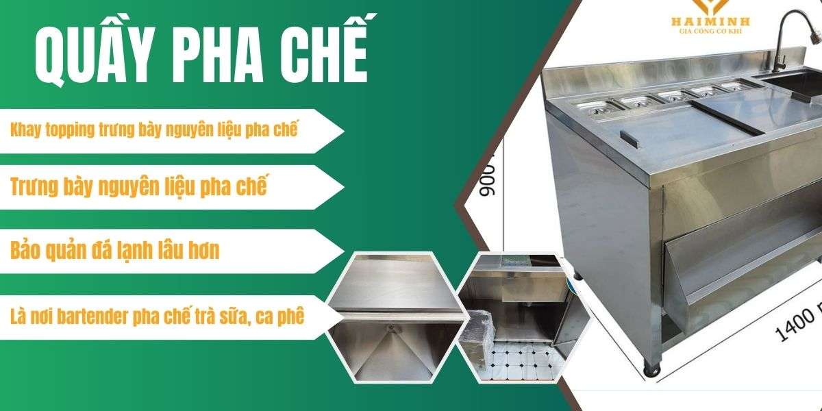 Tính năng nổi bật của quầy pha chế inox