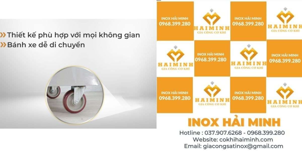 Tủ hâm nóng thức ăn với bánh xe di chuyển