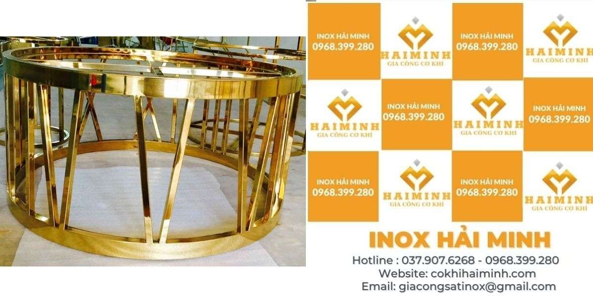 Xưởng Gia Công Inox Mạ Vàng Gương PVD Theo Yêu Cầu