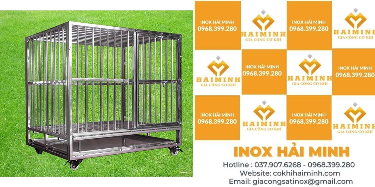 chuồng chó inox lắp ghép