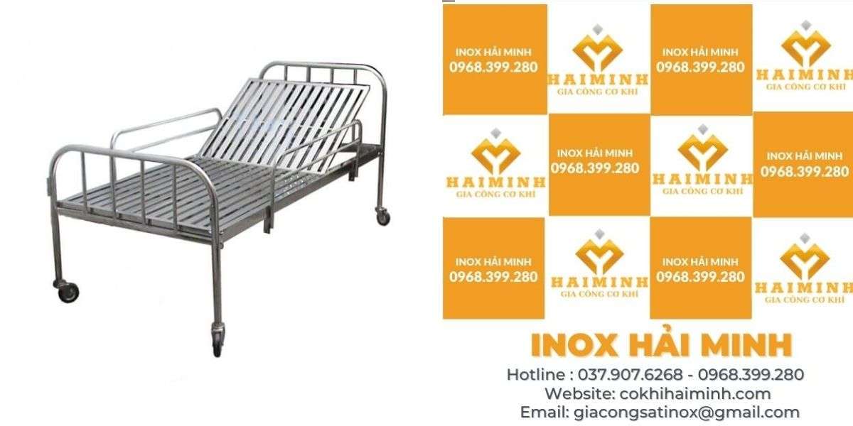 giường inox nâng đầu