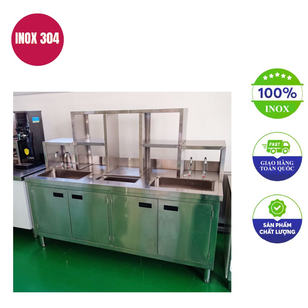 quầy bar inox 1200x700x800mm