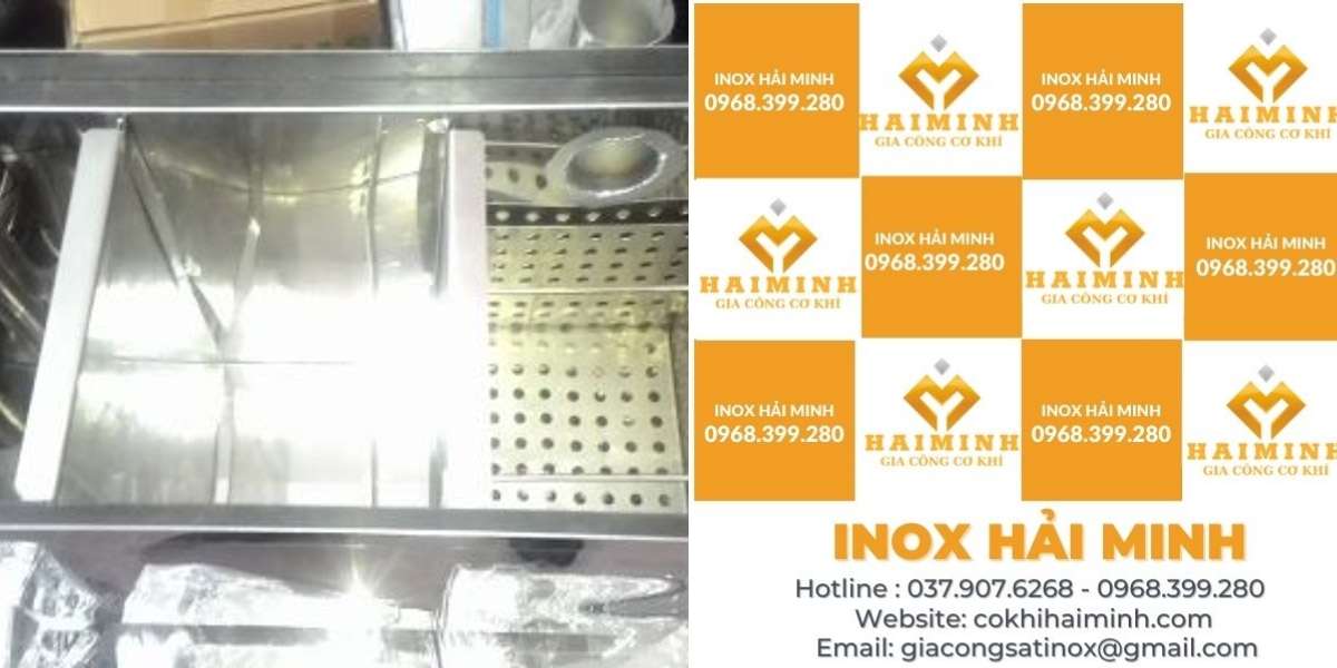 thùng lọc dầu mỡ làm từ inox 304 chống gỉ