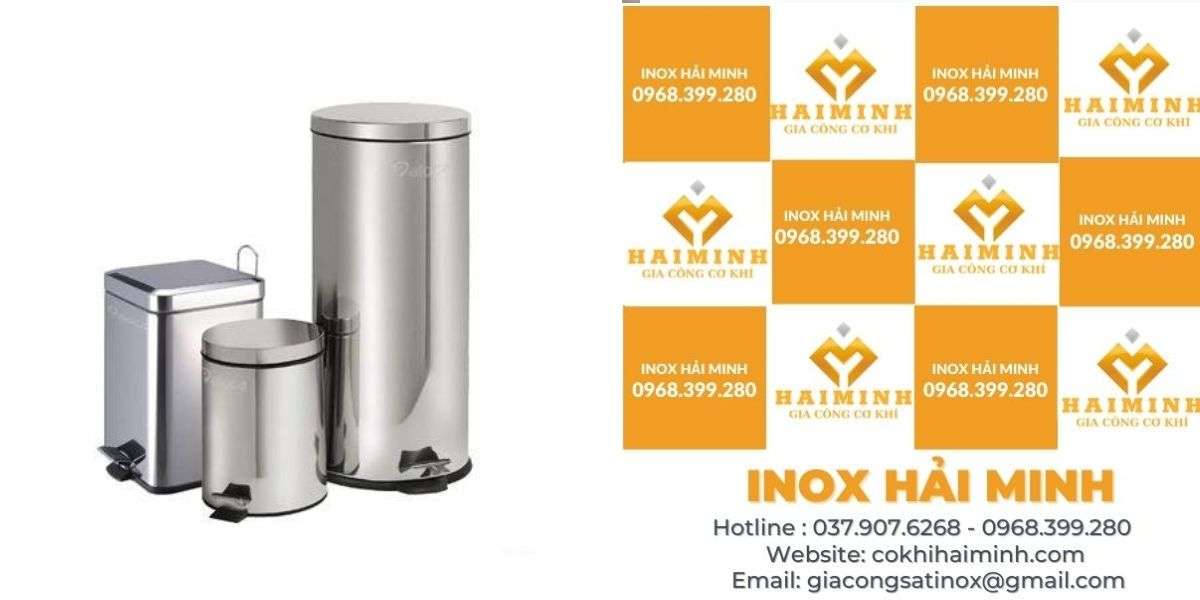 thùng rác inox khách sạn