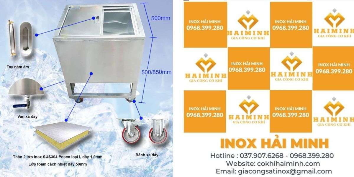 Điểm nổi bật của thùng đá inox