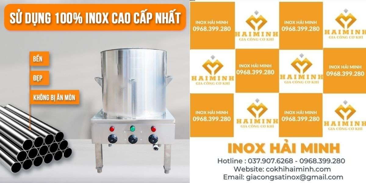 Nồi điện nấu phở làm từ inox 304 chống gỉ