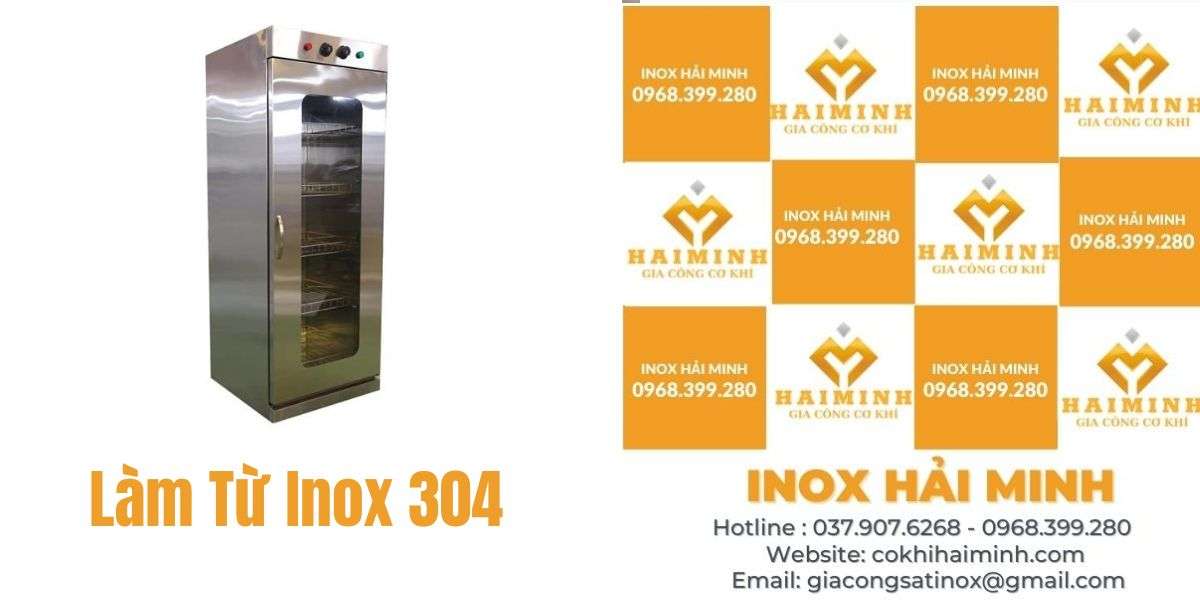 Tủ sấy bát công nghiệp làm từ chất liệu inox 304 cao cấp