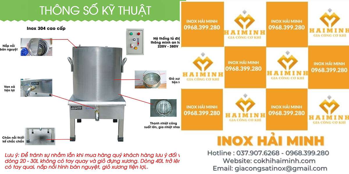 Công suất nồi nấu phở điện bao nhiêu? Cách tính điện năng như thế nào? 9