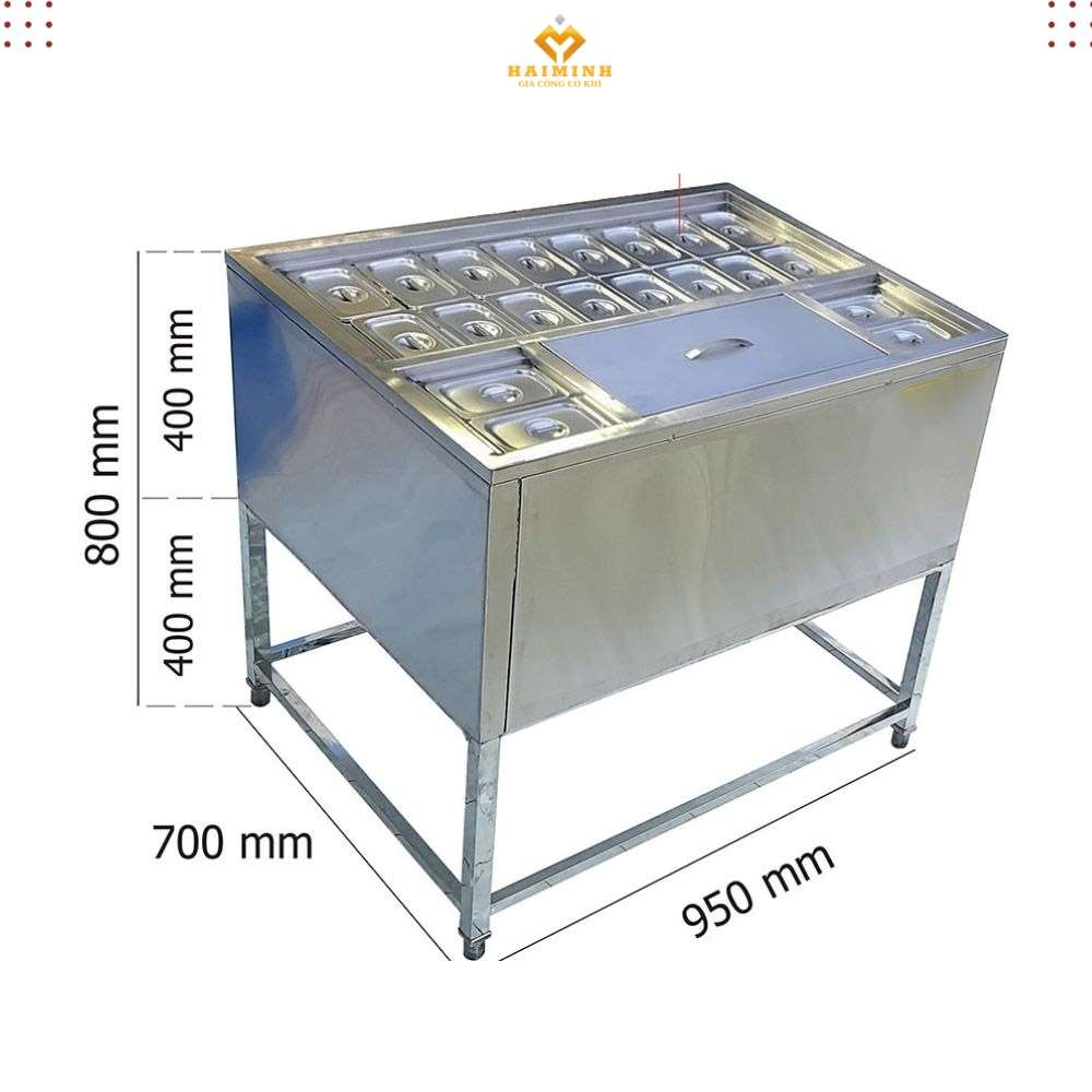 Thùng đá inox
