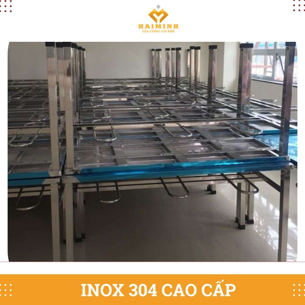 Bàn Ăn Công Nghiệp Inox
