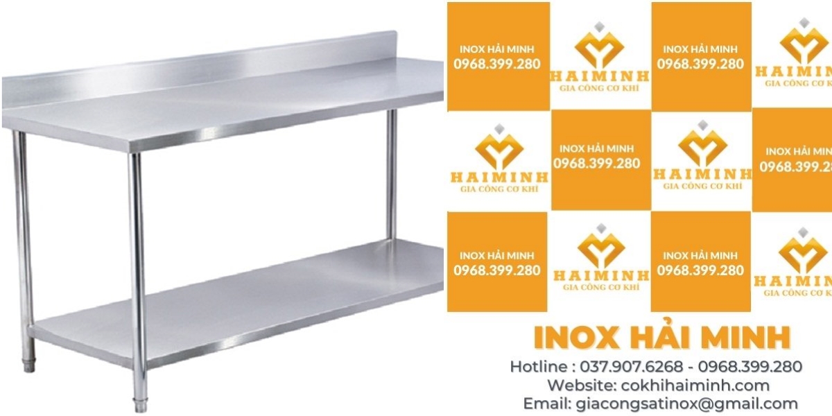 bàn sơ chế inox 2 tầng