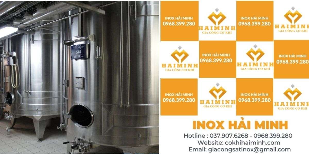 quy trình gia công bồn khuấy inox