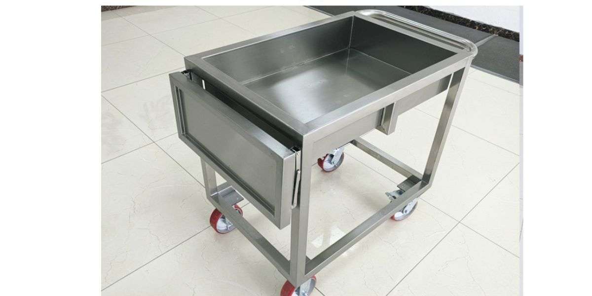 xe đẩy inox y tế