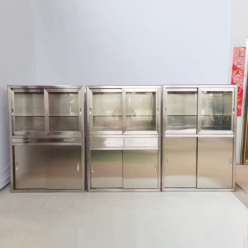 Tủ thuốc inox 4 cửa 2 ngăn kéo 32