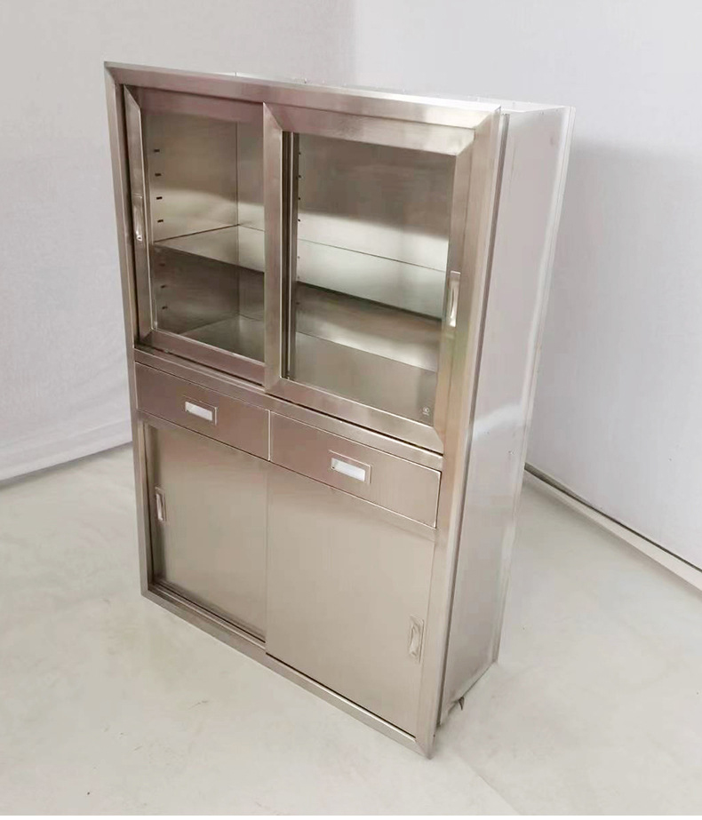 Tủ thuốc inox 4 cửa 2 ngăn kéo 26