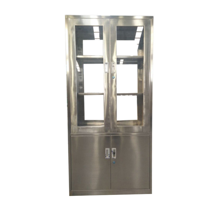 Tủ thuốc y tế inox 4 cửa 900x400x1800mm 14