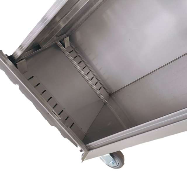 tủ inox y tế 2 cửa 2 ngăn kéo 1200x600x930mm 16