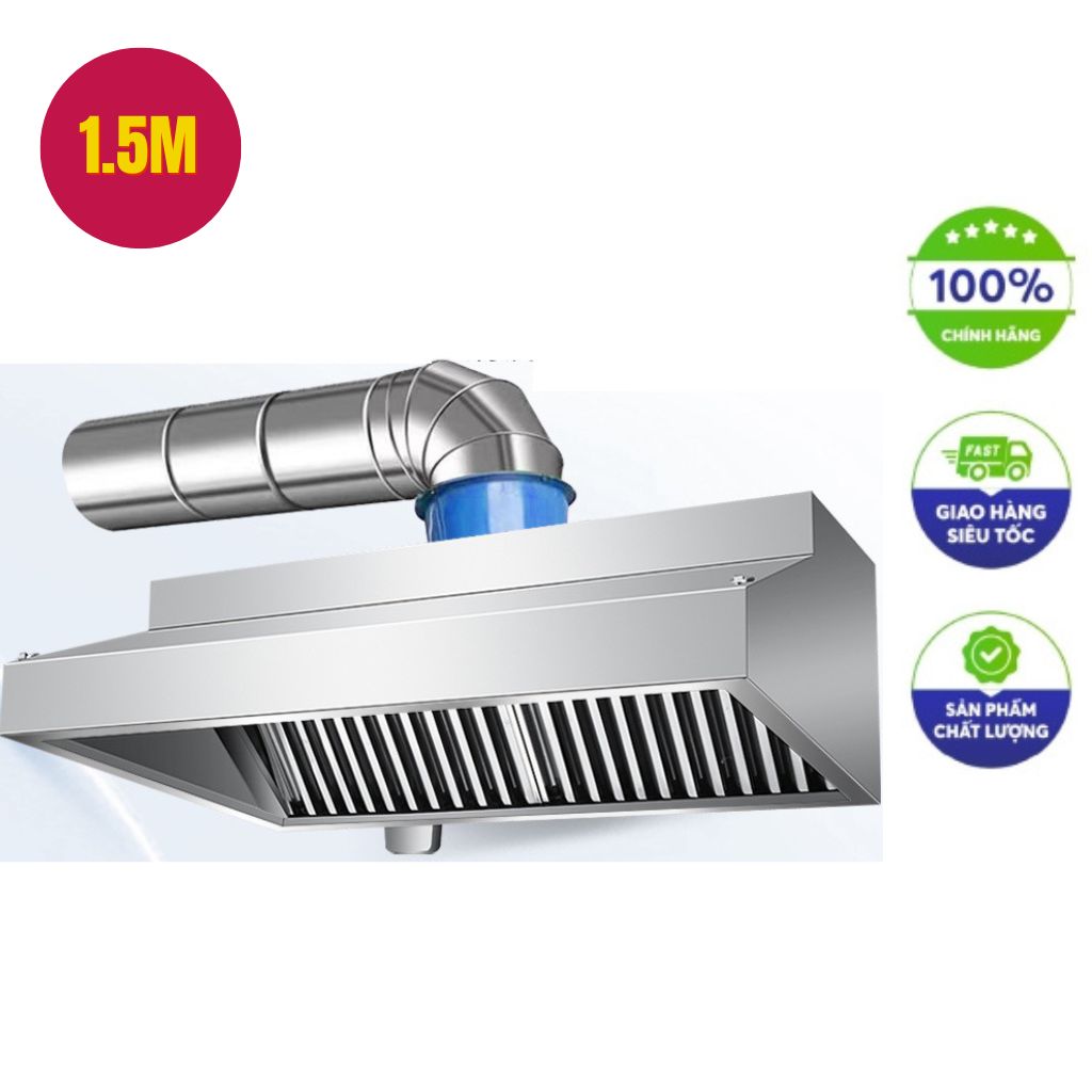 chụp hút mùi inox 1.5m