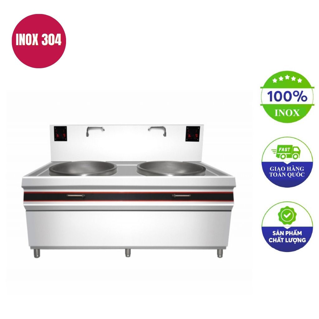 Bếp từ đôi 15kw mặt lõm (gia công theo yêu cầu)