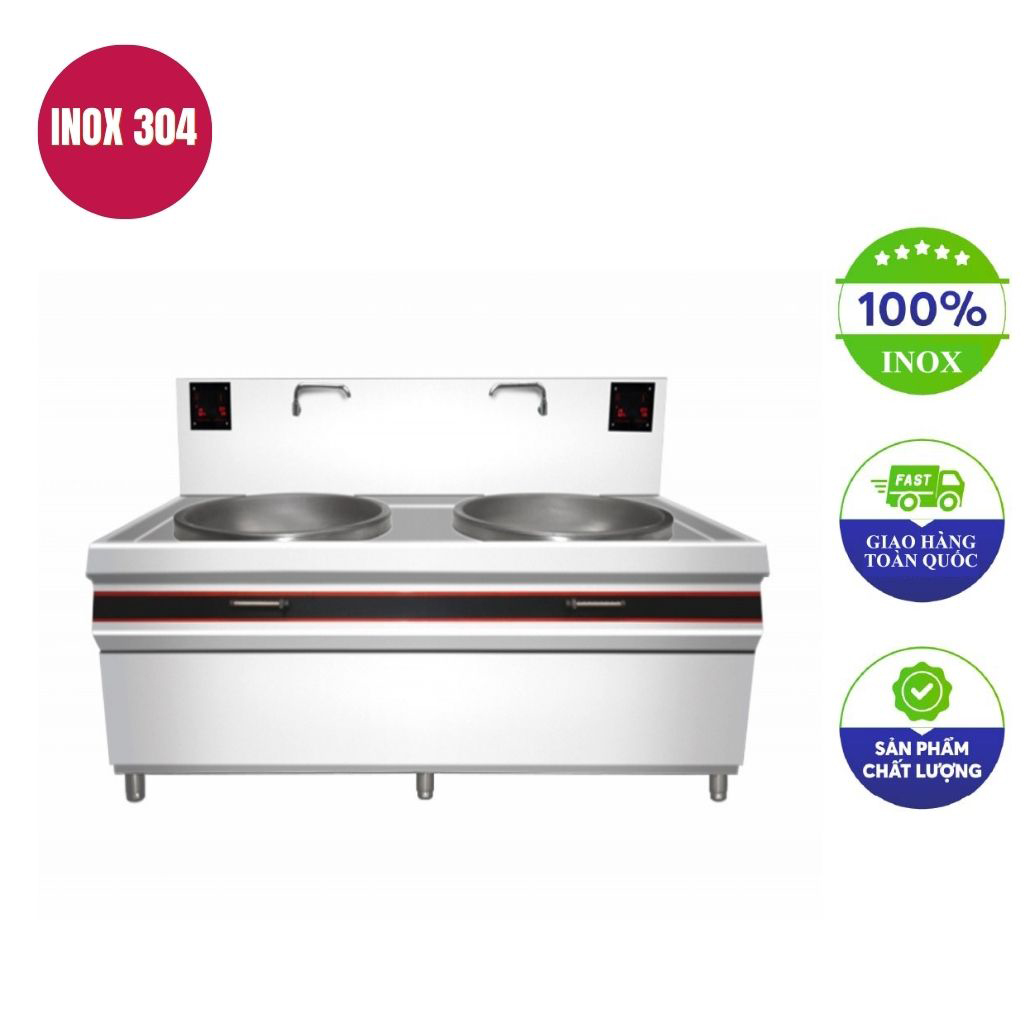 Bếp từ đôi 8kw mặt lõm 1250x750x800mm
