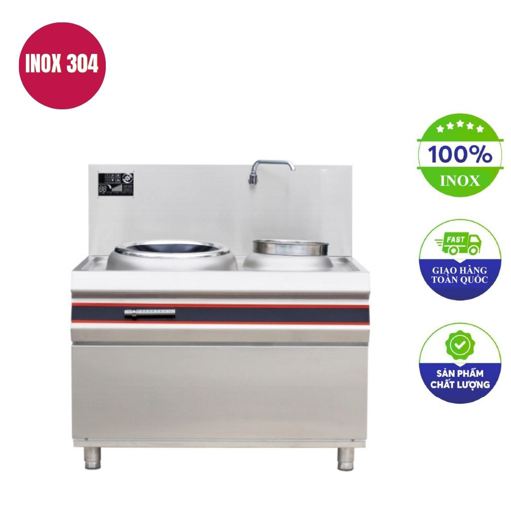 Bếp xào đơn điện từ 8kw có bầu nước
