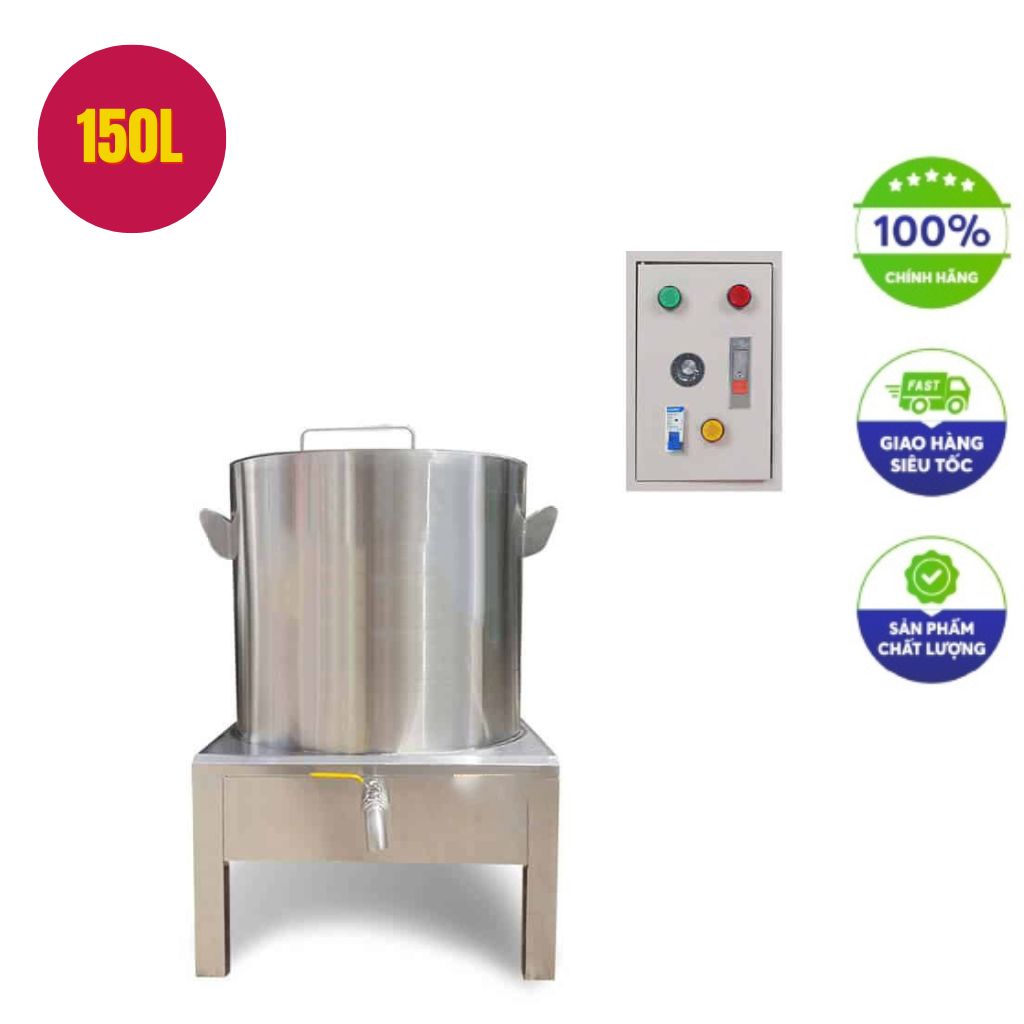 Nồi nấu phở mâm nhiệt 150l điện rời