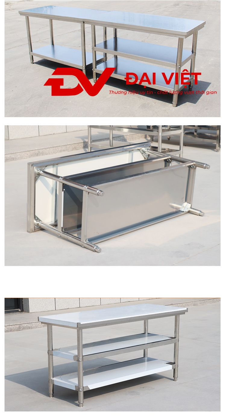 bàn bếp inox 3 tầng 60x40x80cm được sử dụng làm bàn thao tác, bàn sơ chế thức ăn bàn bếp inox 3 tầng 60x40x80cm được sử dụng làm bàn thao tác, bàn sơ chế thức ăn