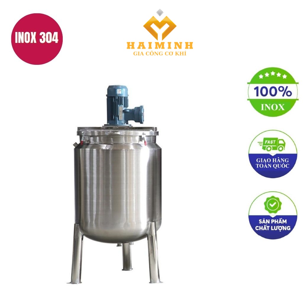 bồn khuấy inox 2 lớp 380l