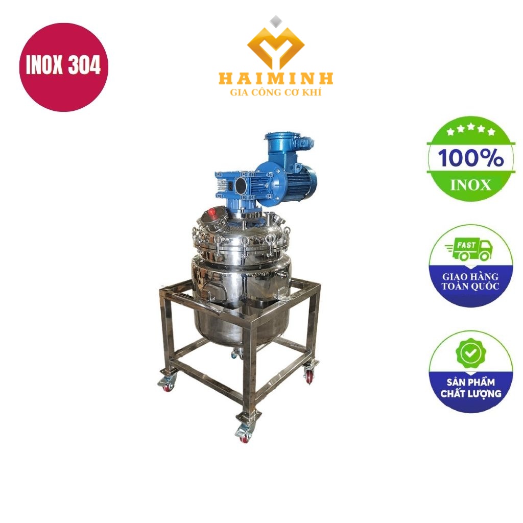 bồn khuấy trộn dược phẩm 2 lớp 500l