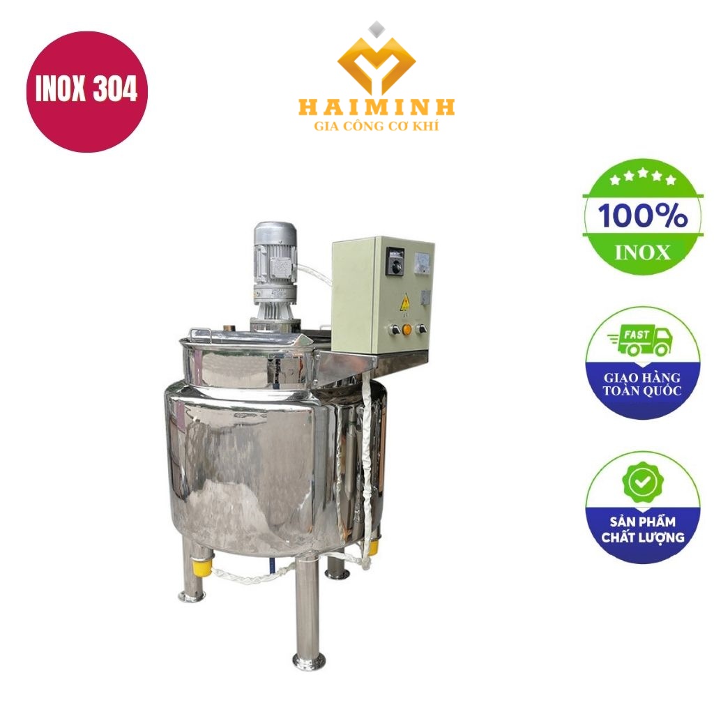 bồn khuấy trộn mỹ phẩm 2 lớp 1500l