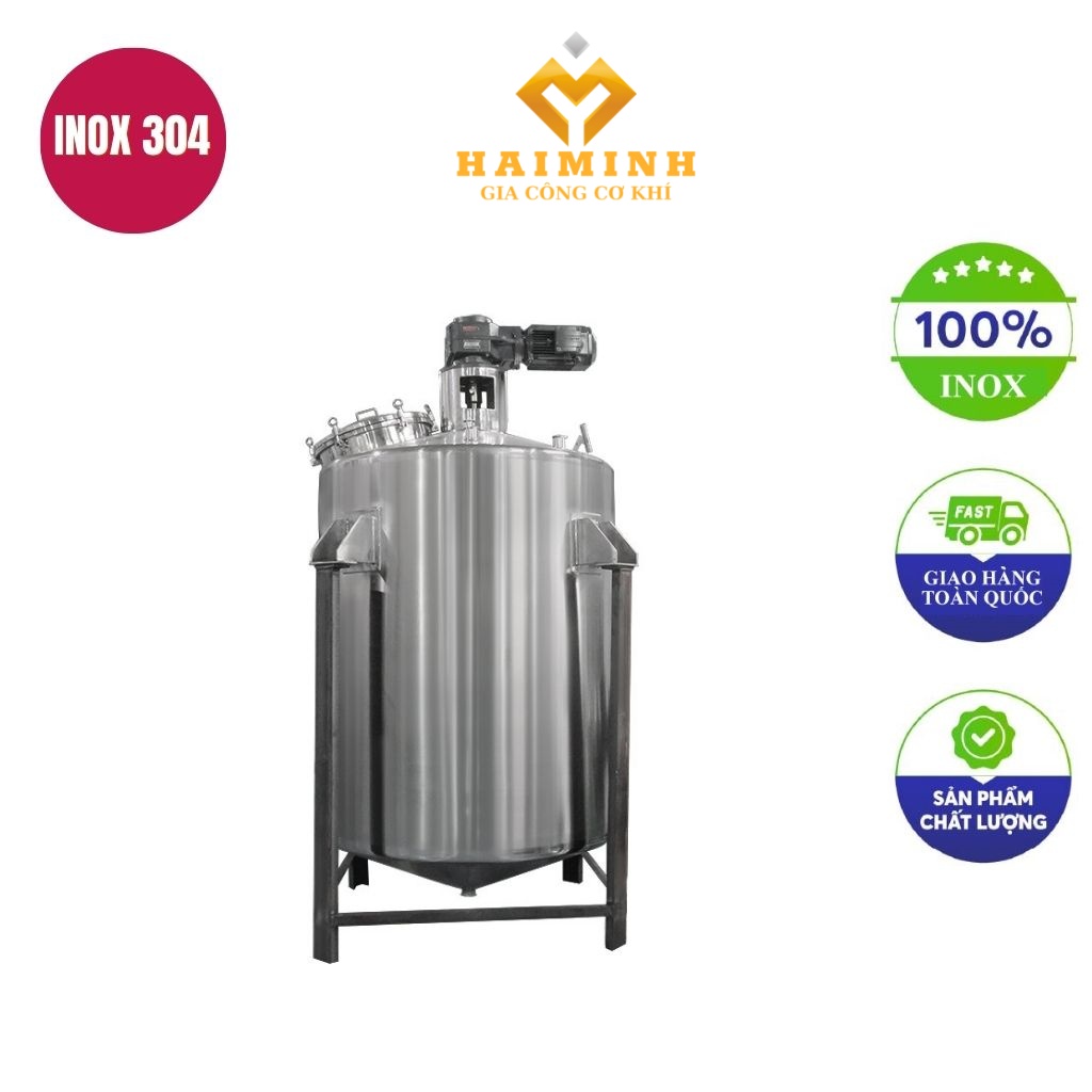 bồn khuấy trộn nước giải khát 2 lớp 500l