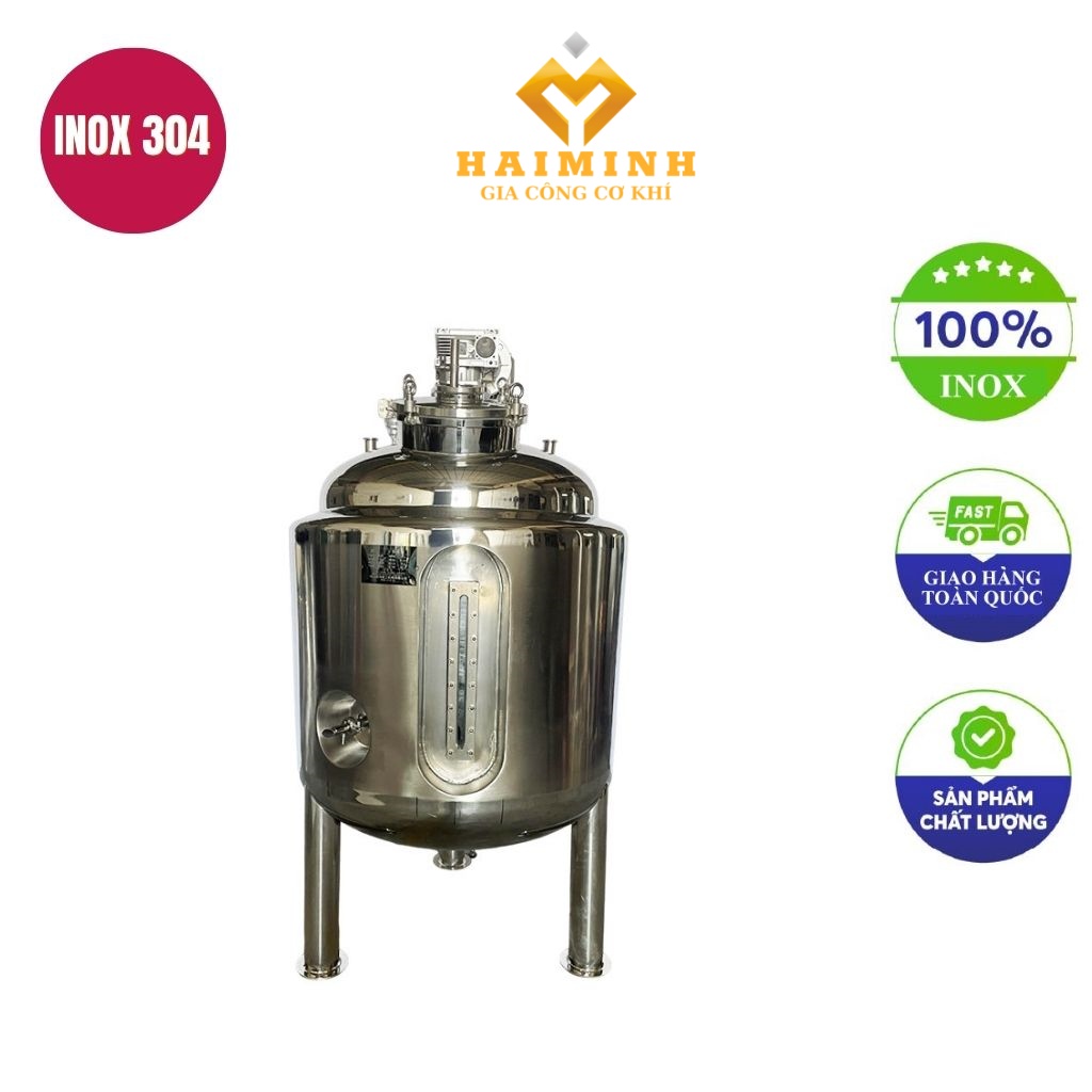 bồn khuấy trộn thực phẩm 600l 1200x1000mm