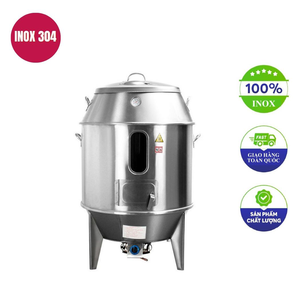 Lò quay vịt inox bằng gas 100