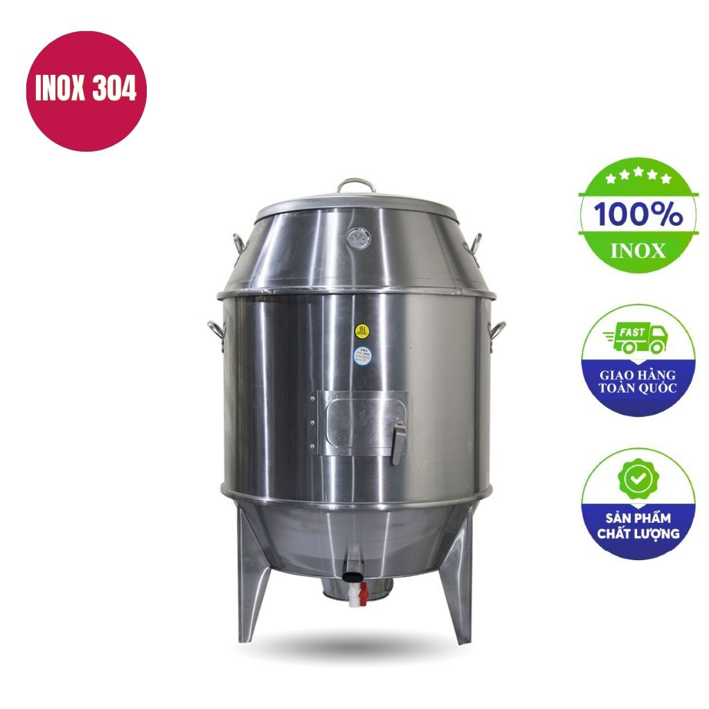 Lò quay vịt inox bằng than 100