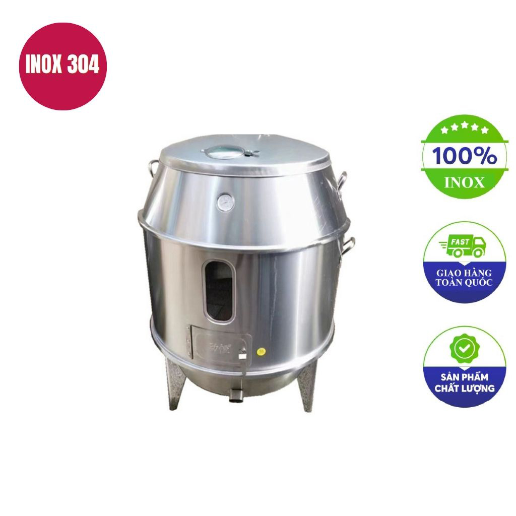 Lò quay vịt inox bằng than 40cm