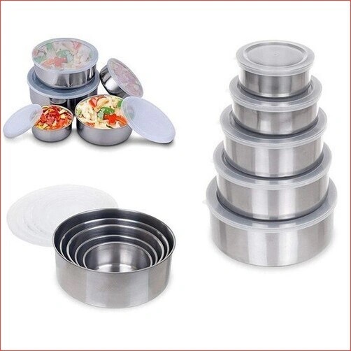 Thố inox có thể xếp chồng lên nhau khi không sử dụng, tối ưu hóa không gian bếp