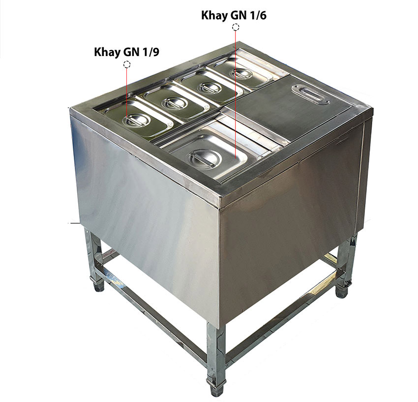 Thùng đá inox có chân