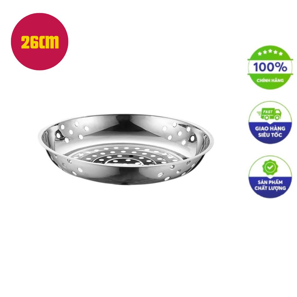 Rổ cạn inox 26cm