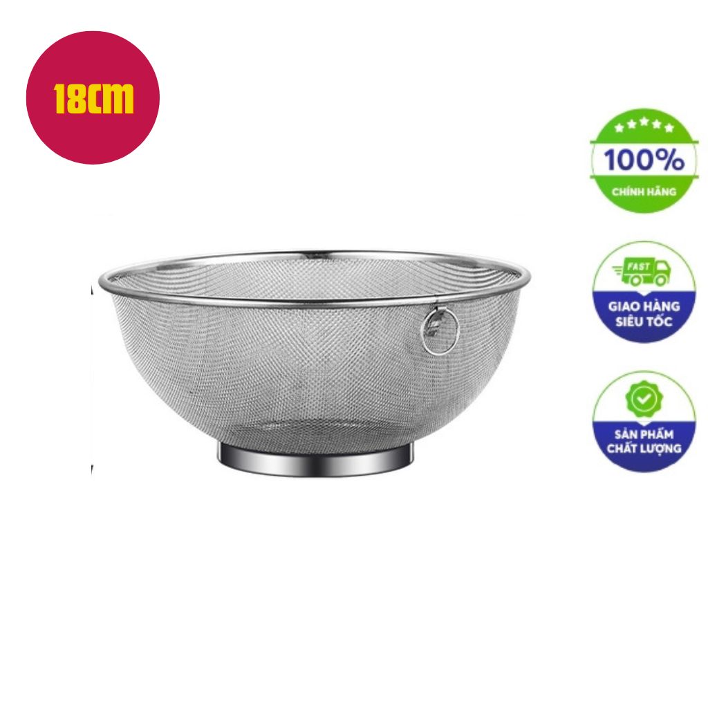 Rổ lưới inox 18cm