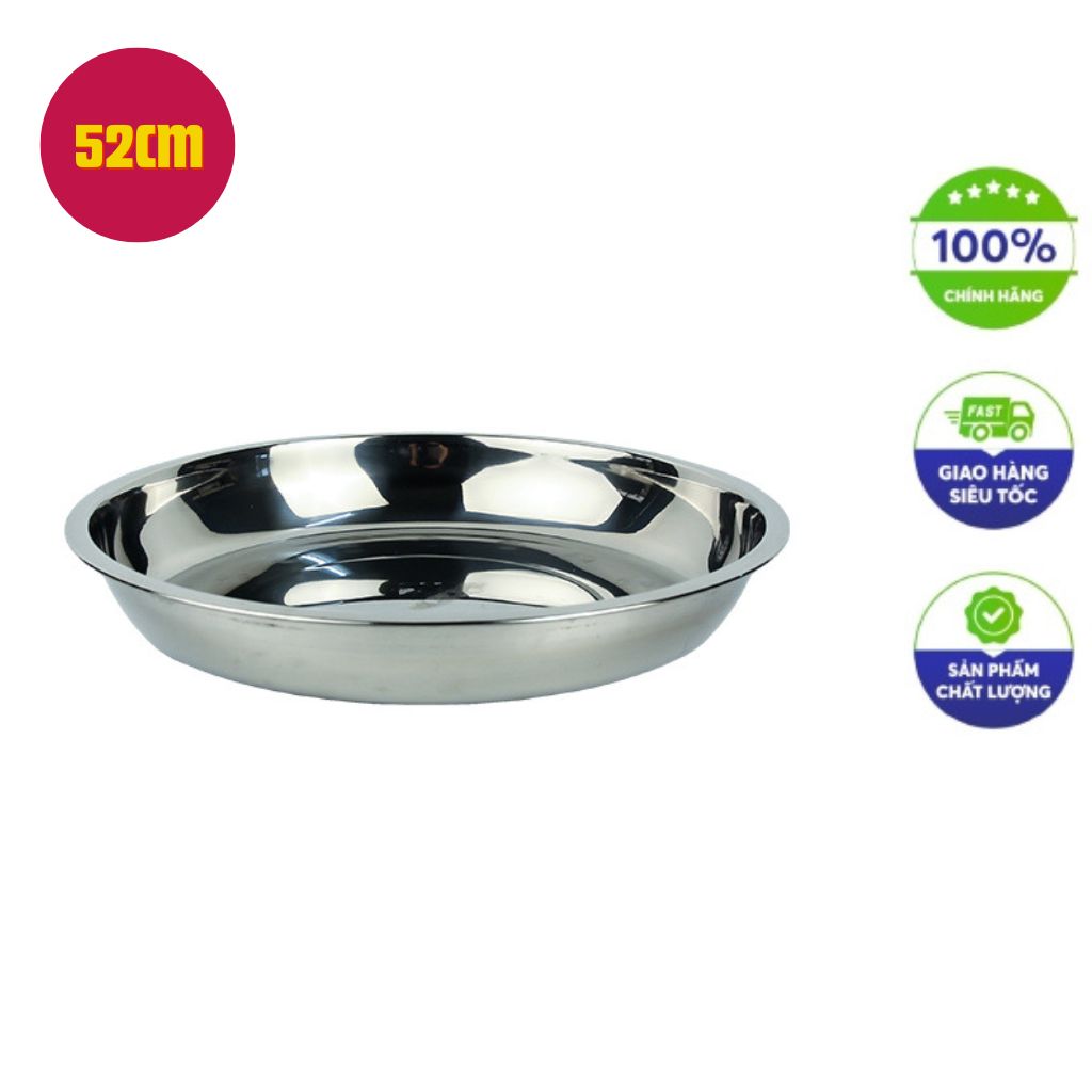 Thau inox tròn 52cm