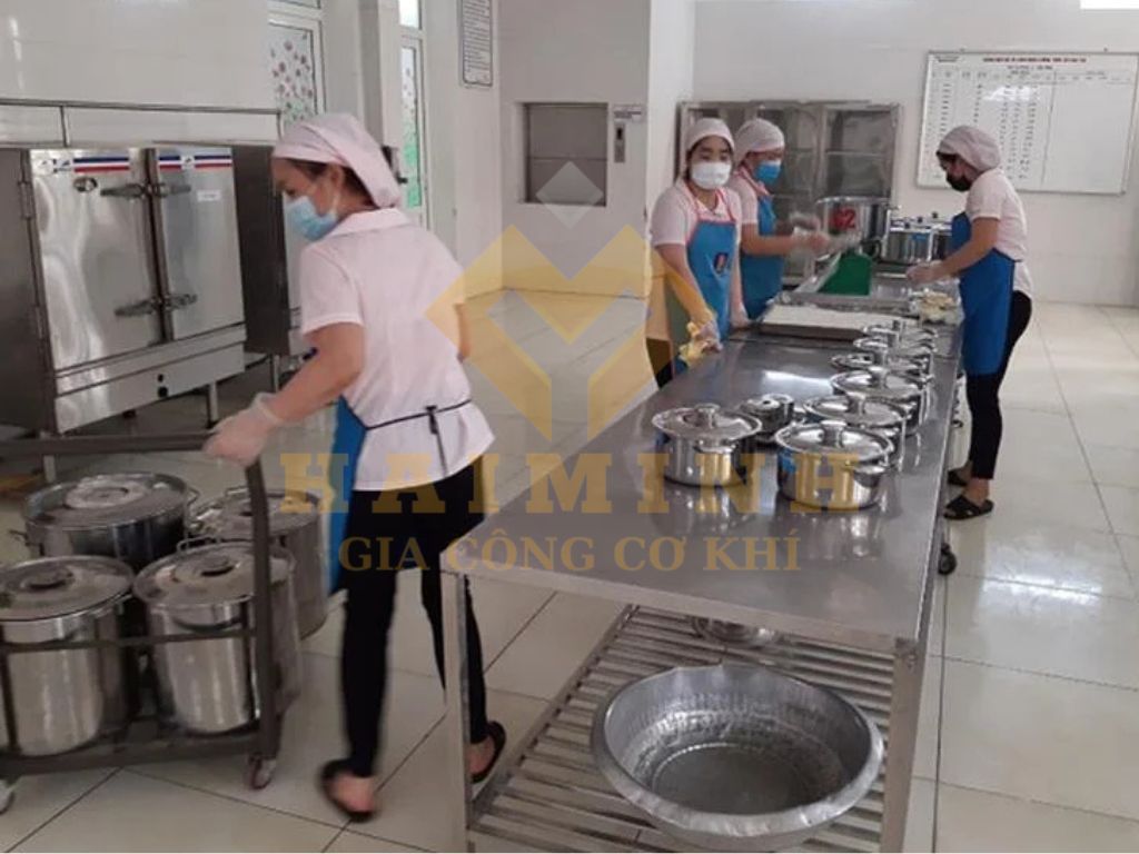 Tiêu chuẩn thiết kế bếp trường học an toàn Tiêu chuẩn thiết kế bếp trường học an toàn
