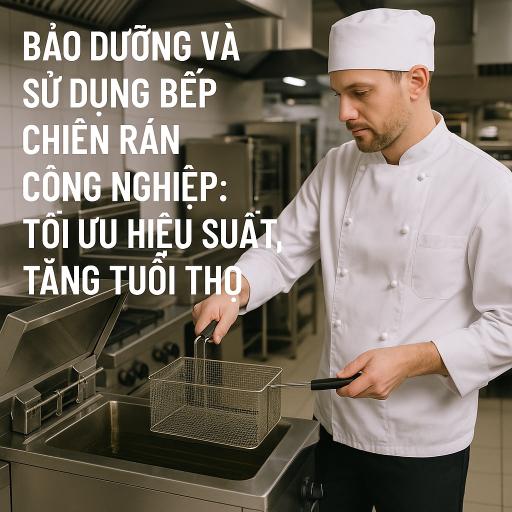 Bảo dưỡng và sử dụng bếp chiên rán công nghiệp Tối ưu hiệu suất, tăng tuổi thọ Bảo dưỡng và sử dụng bếp chiên rán công nghiệp Tối ưu hiệu suất, tăng tuổi thọ