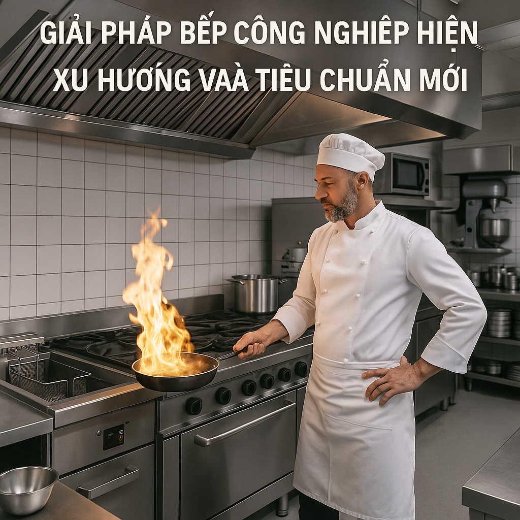 Giải pháp bếp công nghiệp hiện đại Xu hướng và tiêu chuẩn mới