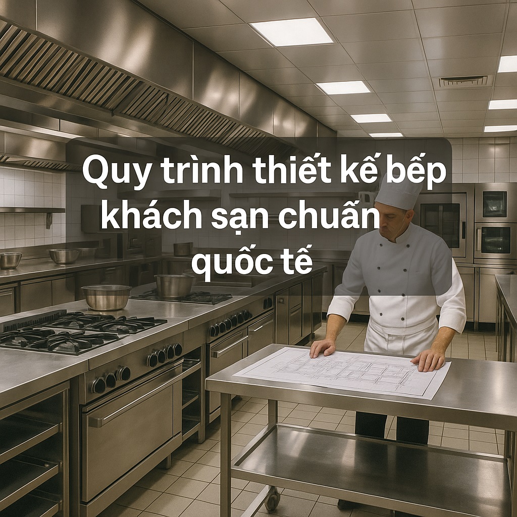 Quy trình thiết kế bếp khách sạn chuẩn quốc tế