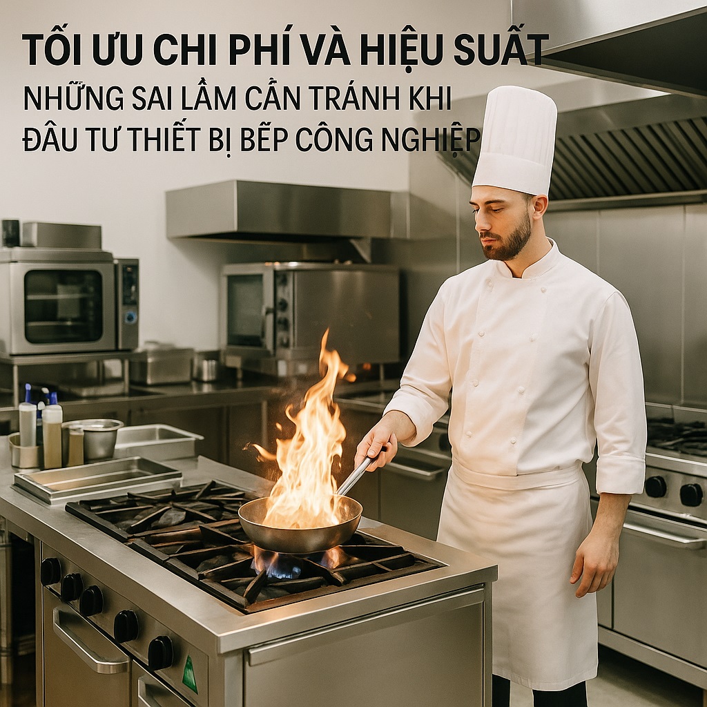 Tối ưu chi phí và hiệu suất Những sai lầm cần tránh khi đầu tư thiết bị bếp công nghiệp